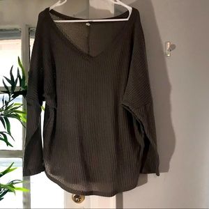 Tunic v-neck 3/4 sleeve shirt